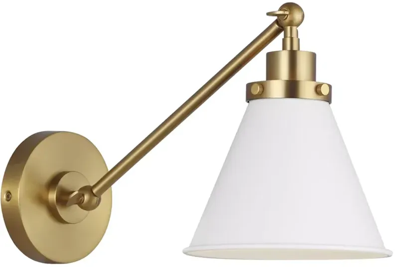 Generation Lighting Wellfleet Single Arm Cone Task Sconce