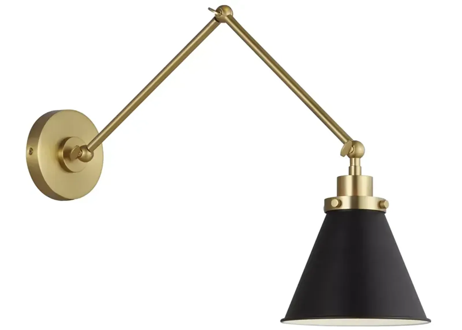 Generation Lighting Wellfleet Double Arm Cone Task Sconce