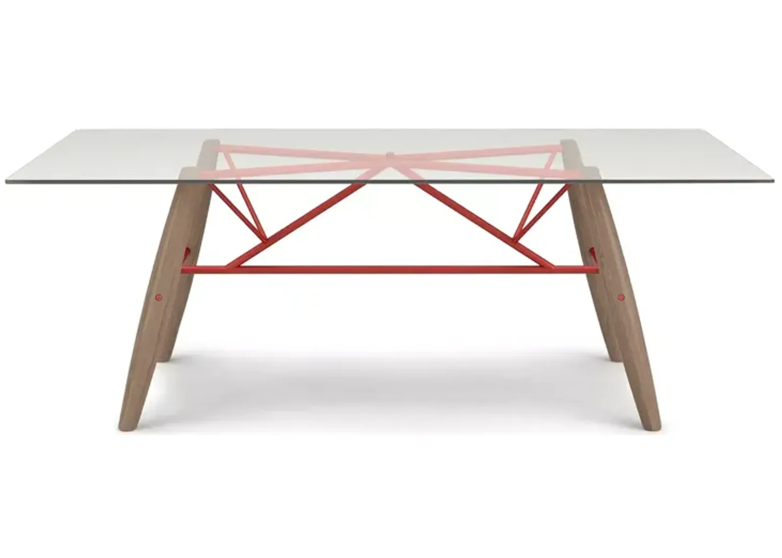 Huppe Connection 84" Glass Top Dining Table