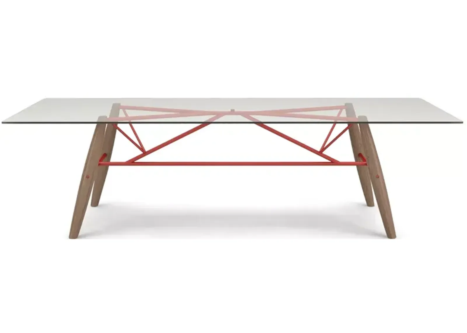 Huppe Connection 98" Glass Top Dining Table