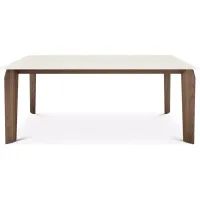Huppe Magnolia 76" Lacquered Glass Top Dining Table