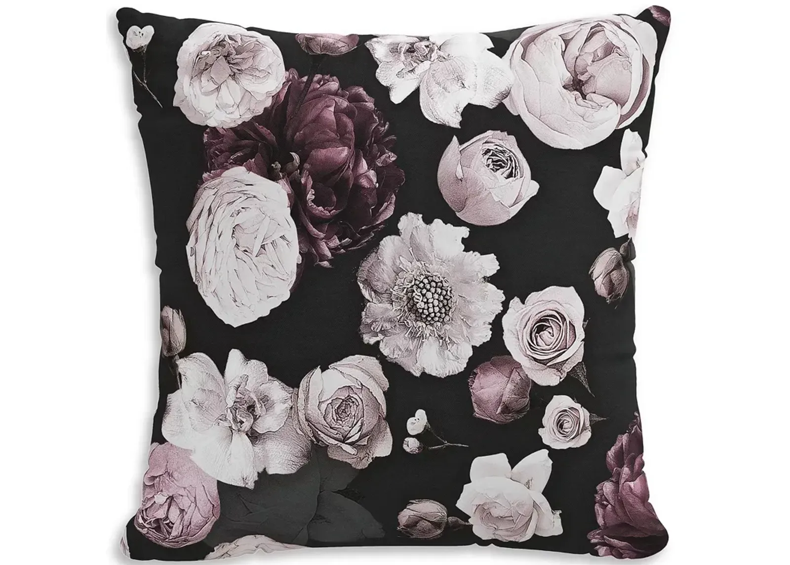 Sparrow & Wren Down Pillow in Icy Black, 20 x 20"