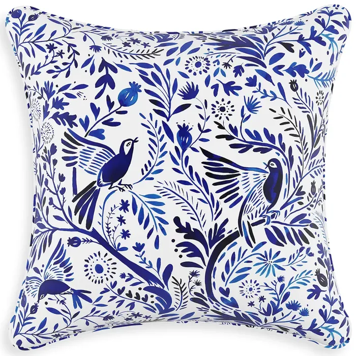 Sparrow & Wren Down Pillow in Suki Chinois, 20" x 20"