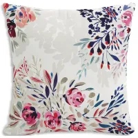 Sparrow & Wren Bianca Floral Multi Down Pillow, 20" x 20"