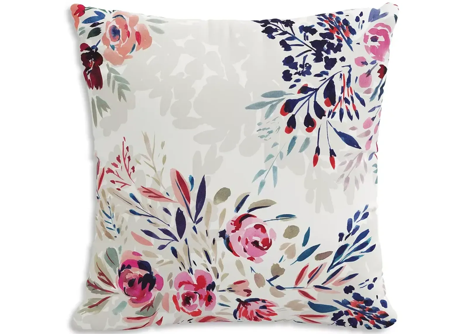 Sparrow & Wren Bianca Floral Multi Down Pillow, 20" x 20"