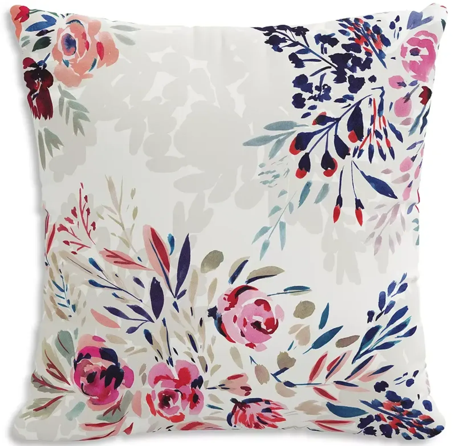 Sparrow & Wren Bianca Floral Multi Down Pillow, 20" x 20"