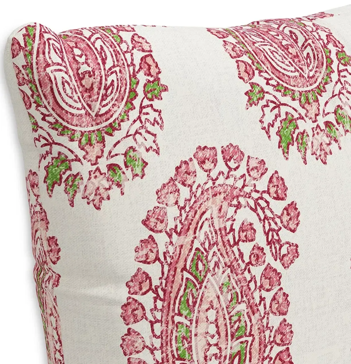 Sparrow & Wren Down Pillow in Paisley Rosequartz, 20 x 20"