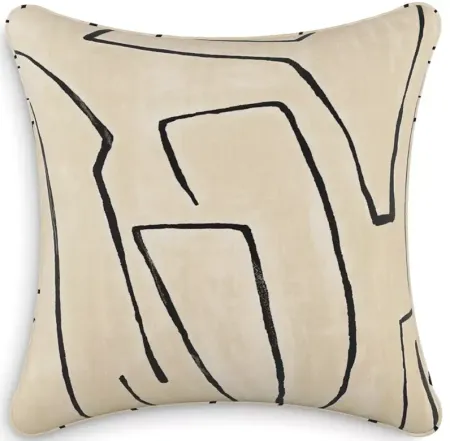 Sparrow & Wren Down Pillow in Linen Onyx, 20 x 20"