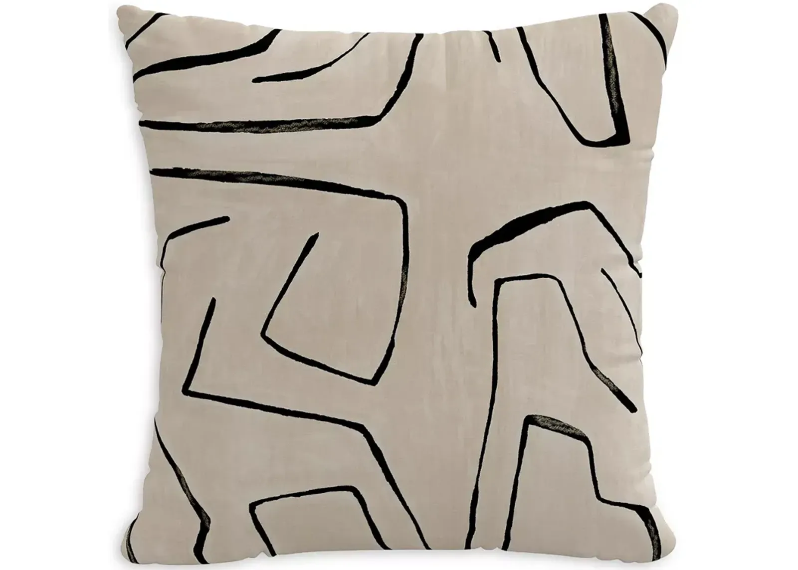 Sparrow & Wren Down Pillow in Linen Onyx, 20 x 20"