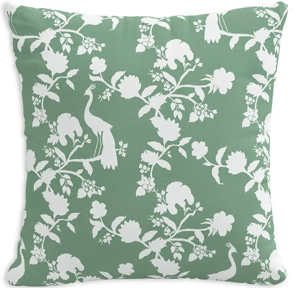 Sparrow & Wren Down Pillow in Peacock Green, 20 x 20"