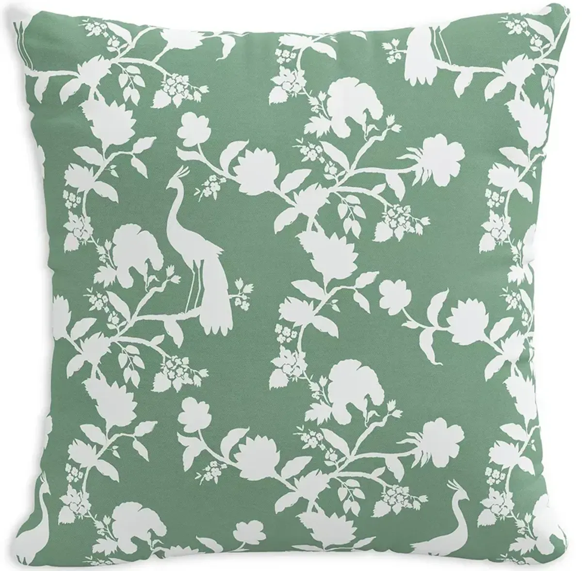 Sparrow & Wren Down Pillow in Peacock Green, 20 x 20"