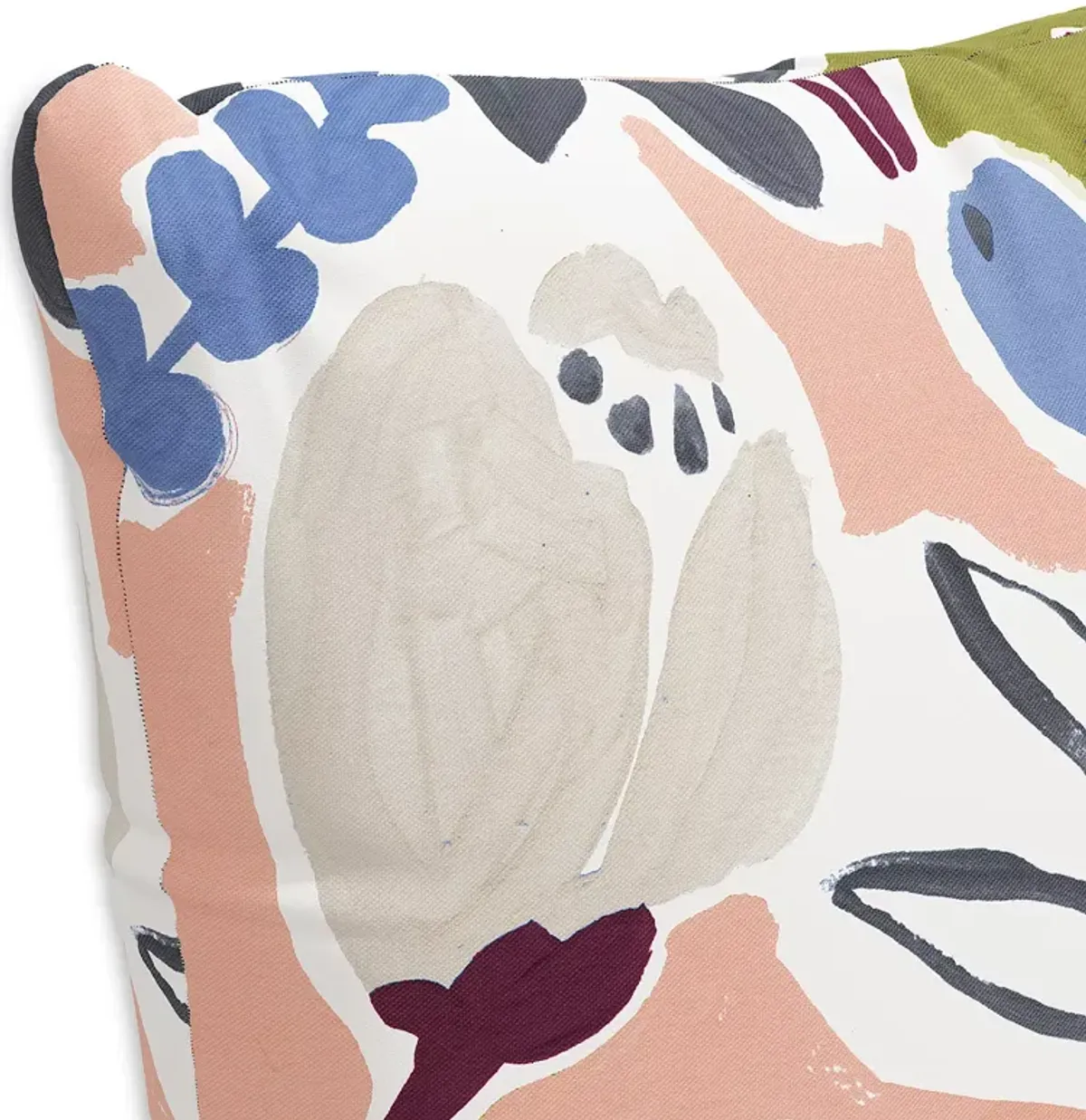 Sparrow & Wren Down Pillow in Floral Peach, 20 x 20"