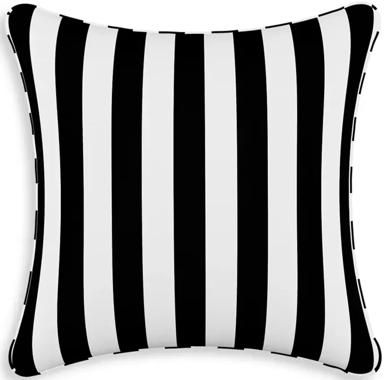 Sparrow & Wren Down Pillow in Canopy Stripe, 20" x 20"