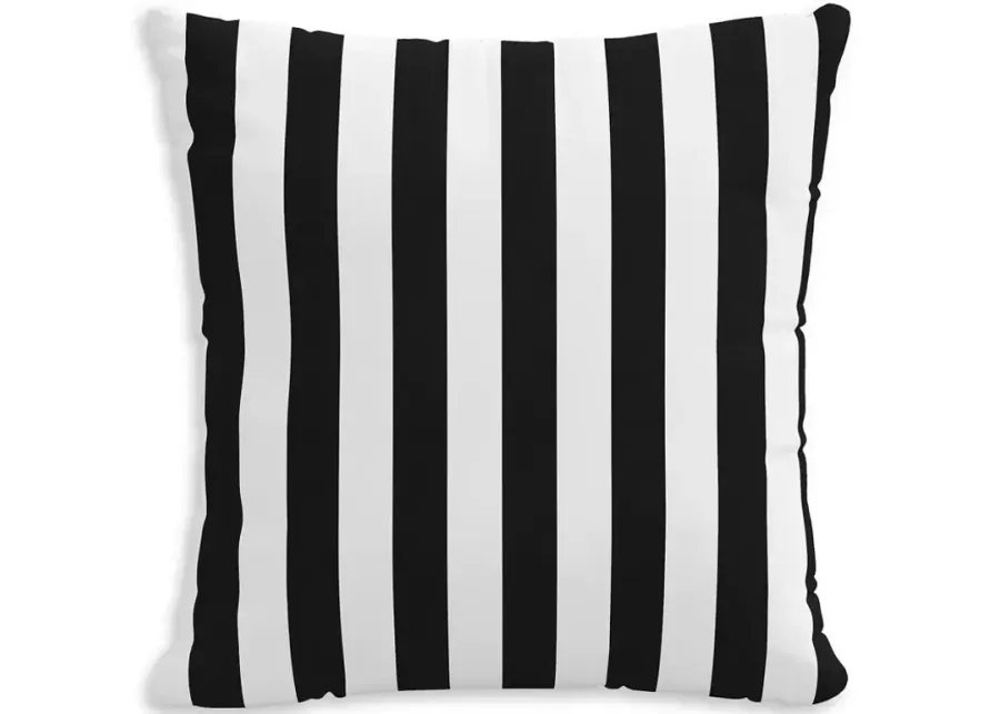 Sparrow & Wren Down Pillow in Canopy Stripe, 20" x 20"