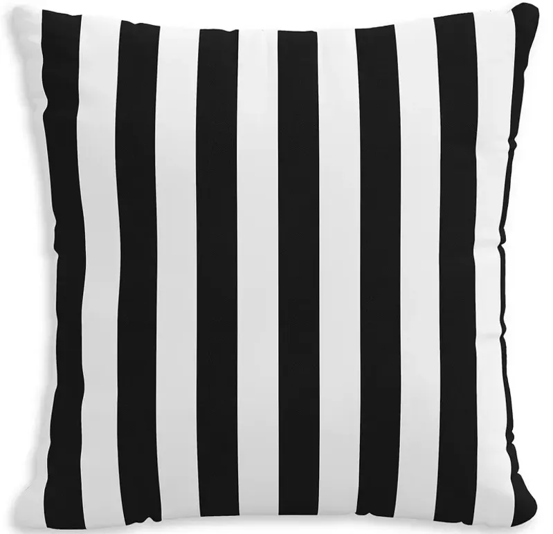 Sparrow & Wren Down Pillow in Canopy Stripe, 20" x 20"