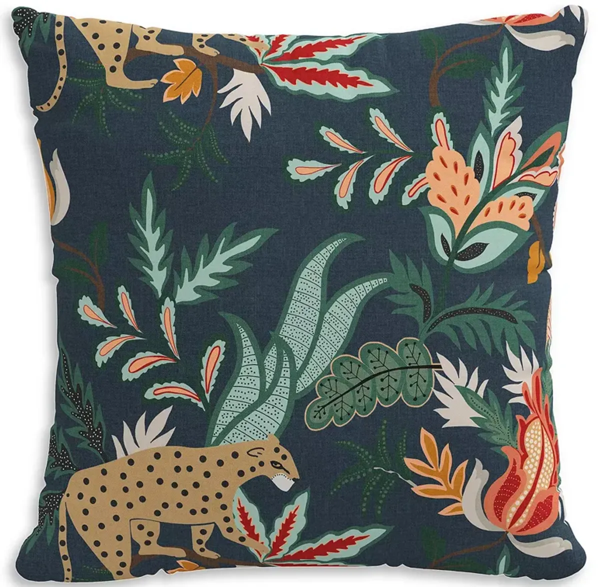 Sparrow & Wren Down Pillow in Safari Navy, 20" x 20"