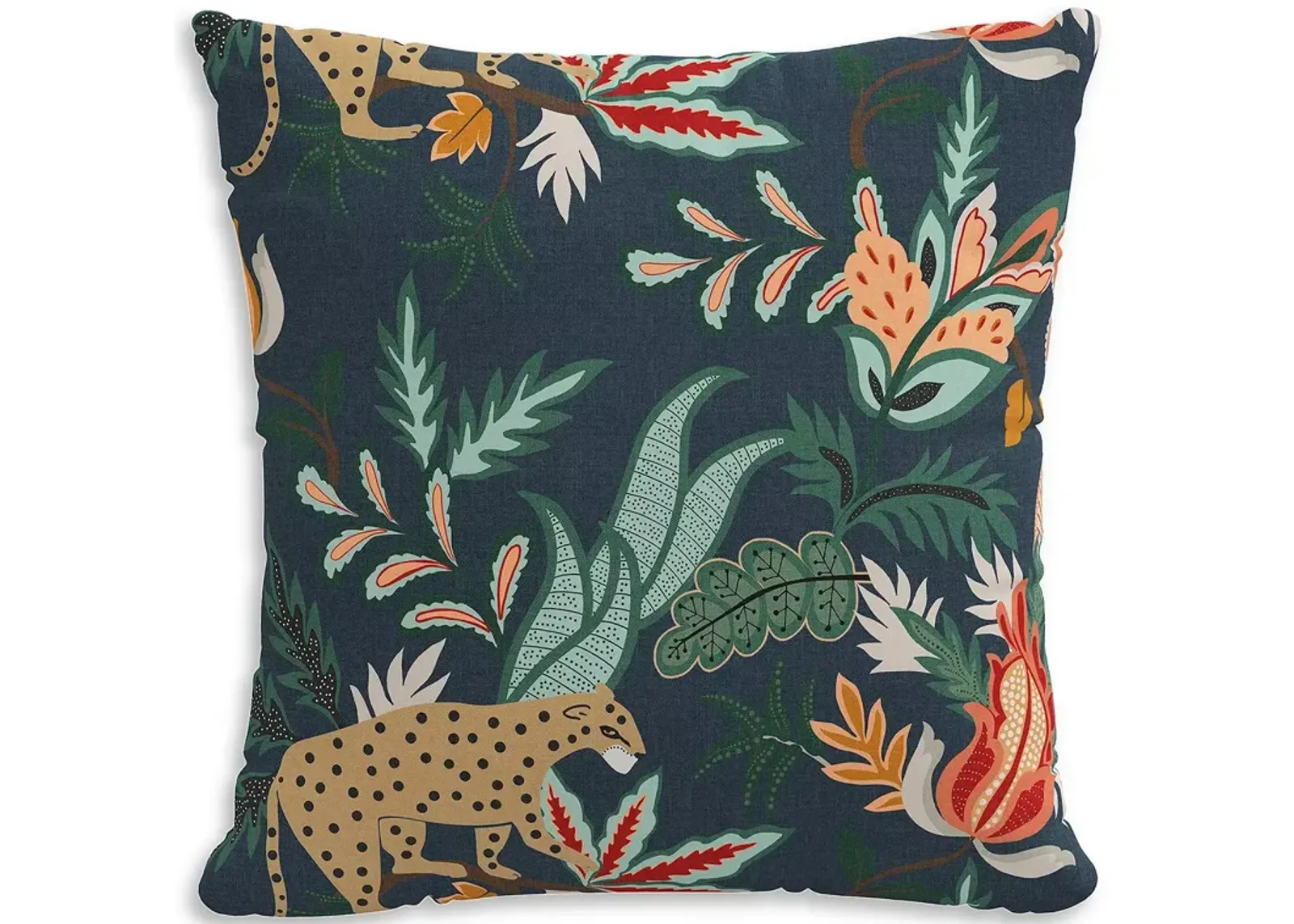 Sparrow & Wren Down Pillow in Safari Navy, 20" x 20"