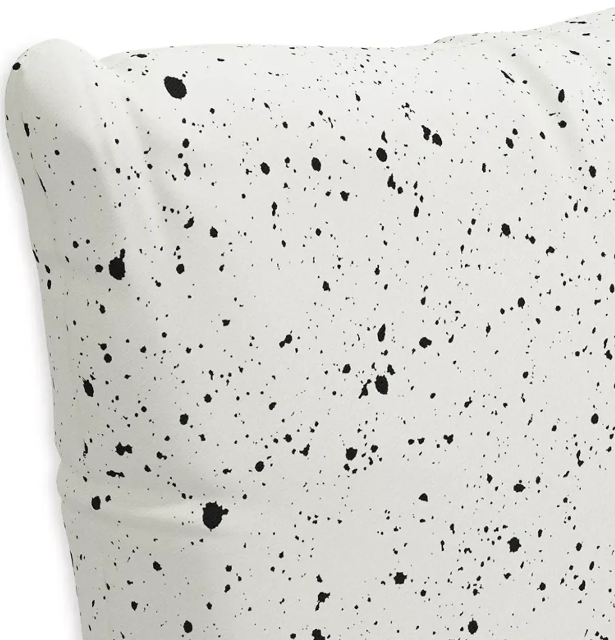 Sparrow & Wren Down Pillow in Splatter Ink, 20" x 20"