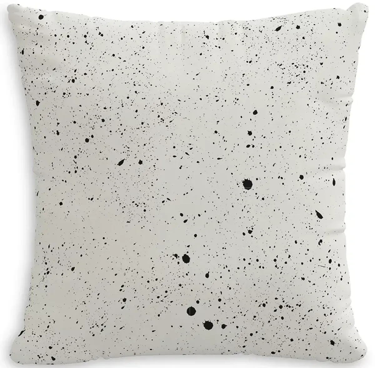 Sparrow & Wren Down Pillow in Splatter Ink, 20" x 20"