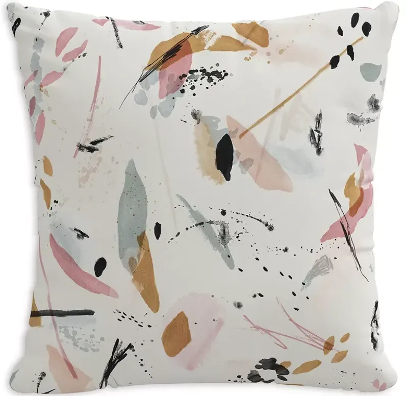 Sparrow & Wren Down Pillow in Painter Blush, 20" x 20"