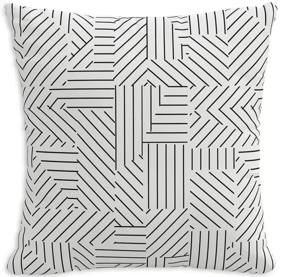 Sparrow & Wren Down Pillow in Cross Hatch, 20" x 20"