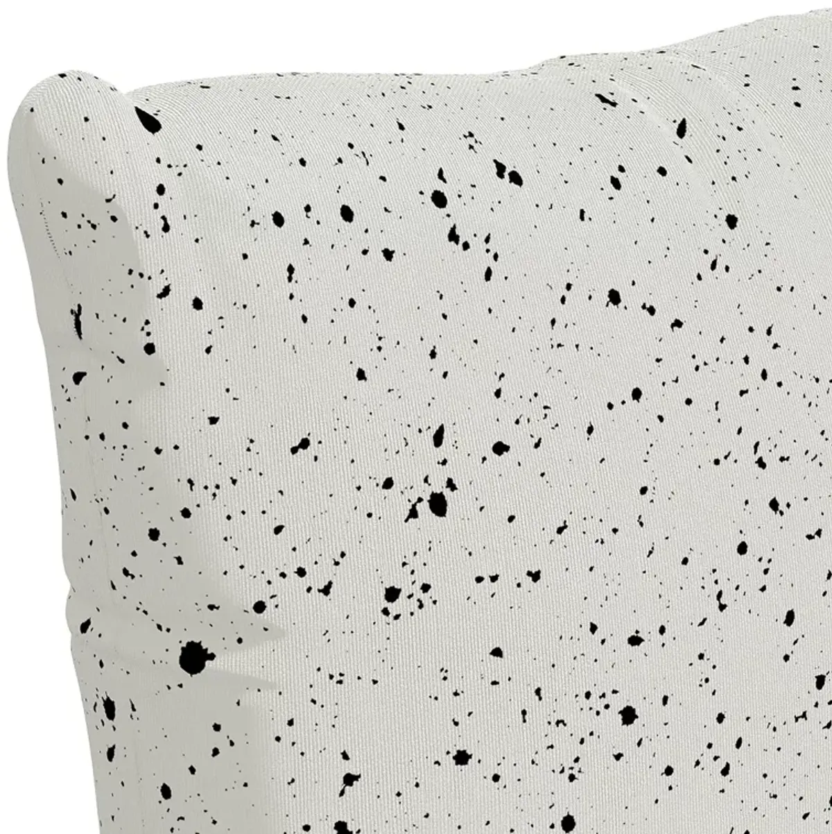 Sparrow & Wren Outdoor Pillow in Splatter Ink, 18" x 18"