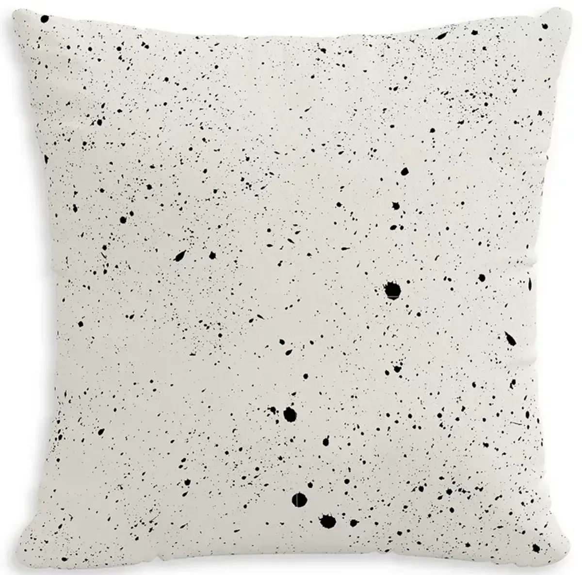 Sparrow & Wren Outdoor Pillow in Splatter Ink, 18" x 18"