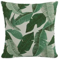 Sparrow & Wren Outdoor Pillow in Banana Palm, 18" x 18"
