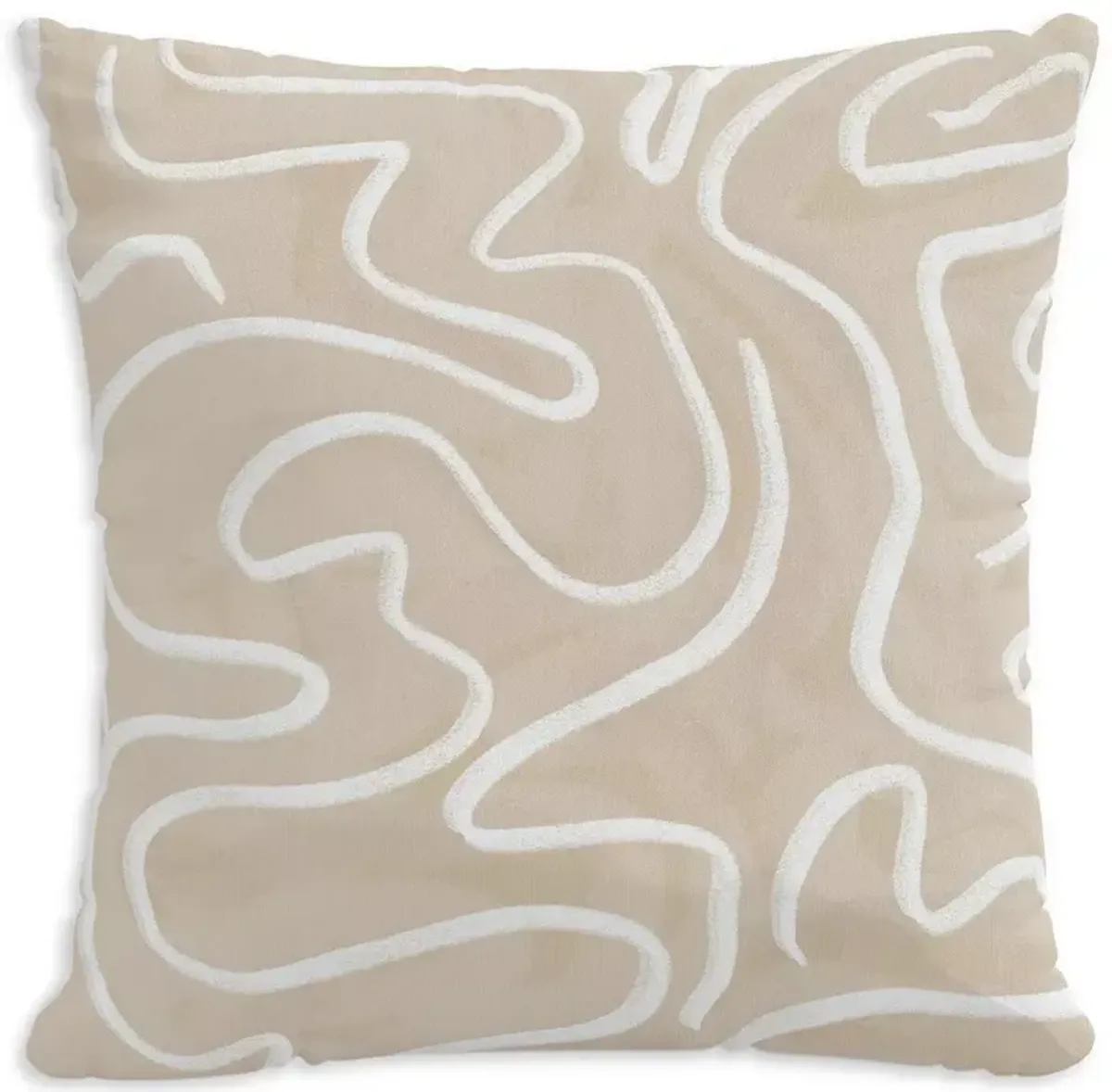 Sparrow & Wren Outdoor Pillow in Spiral, 18" x 18"