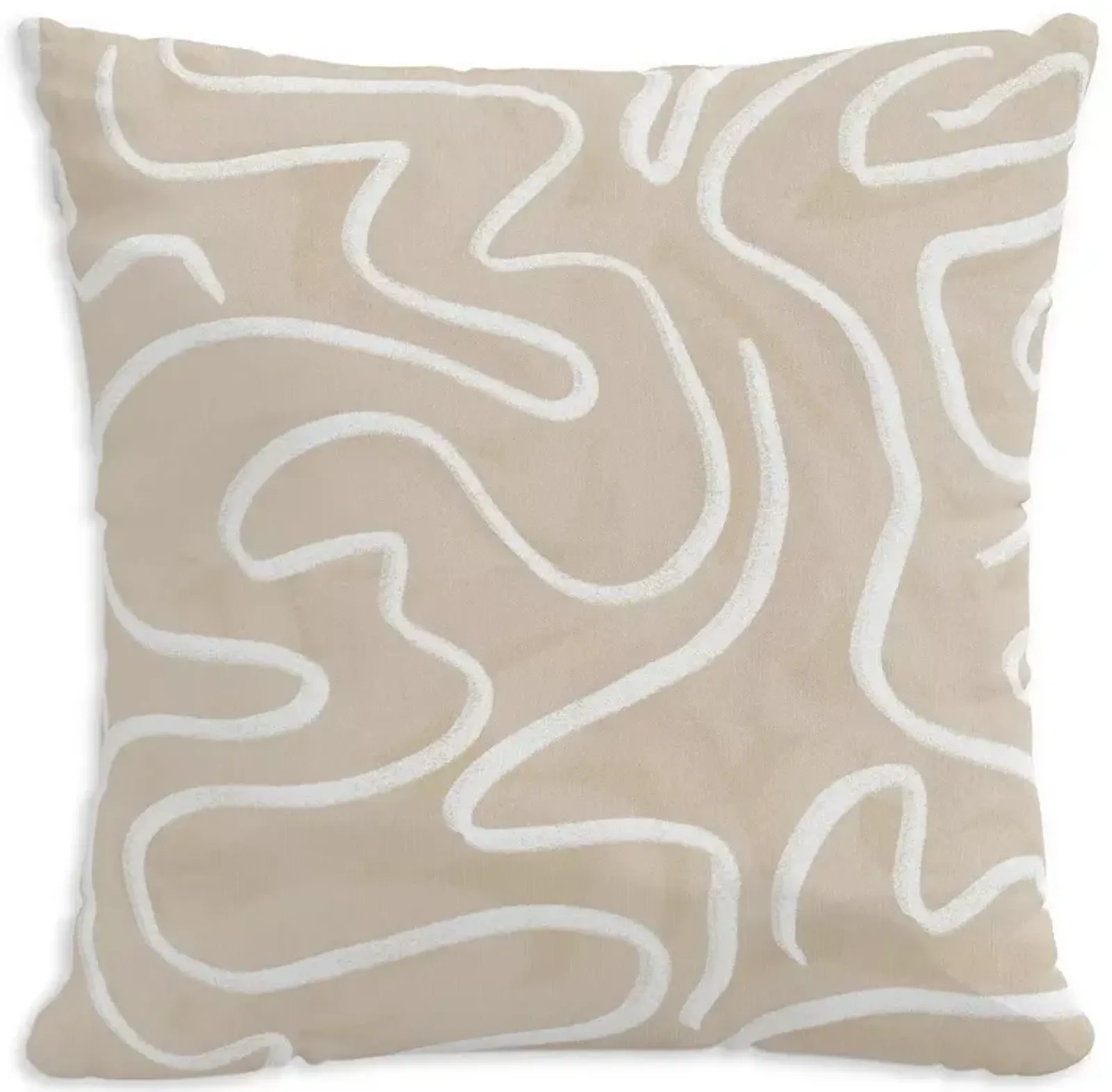 Sparrow & Wren Outdoor Pillow in Spiral, 18" x 18"