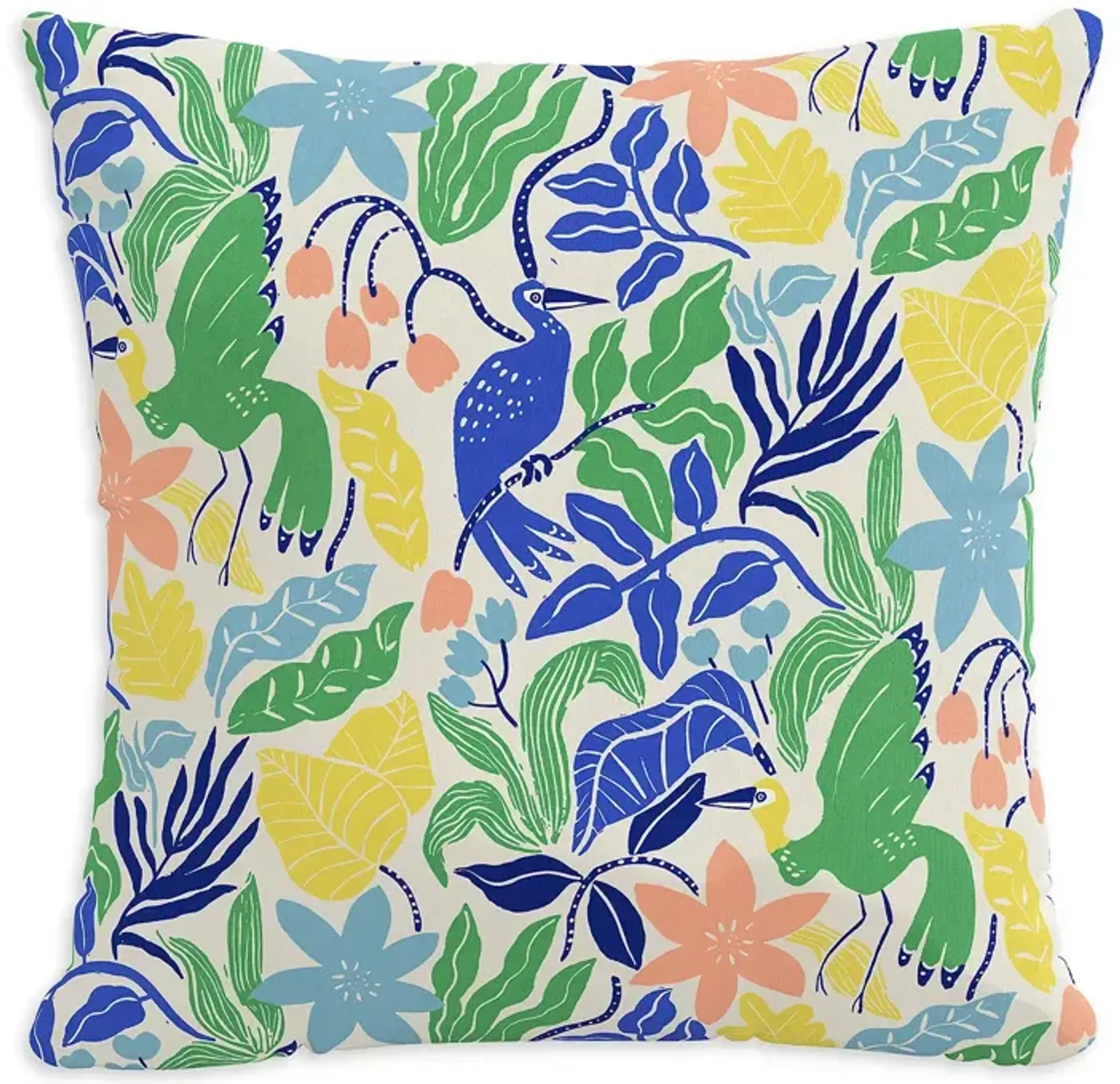 Sparrow & Wren Outdoor Pillow in Seychelles Palm, 18" x 18"