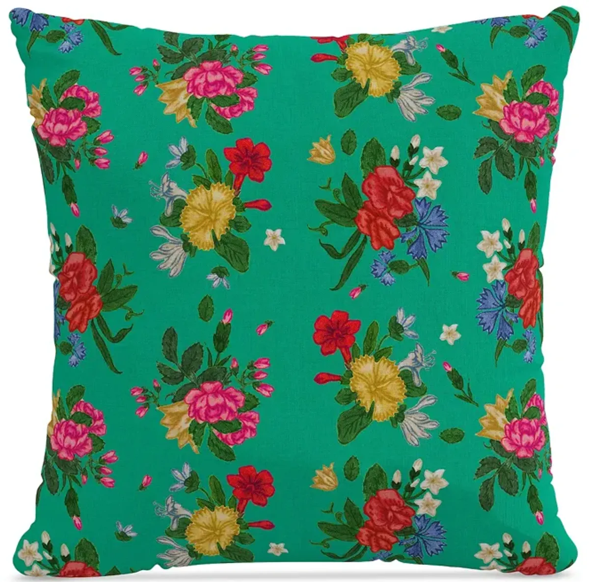 Sparrow & Wren Outdoor Pillow in Ida Bouquet, 18" x 18"