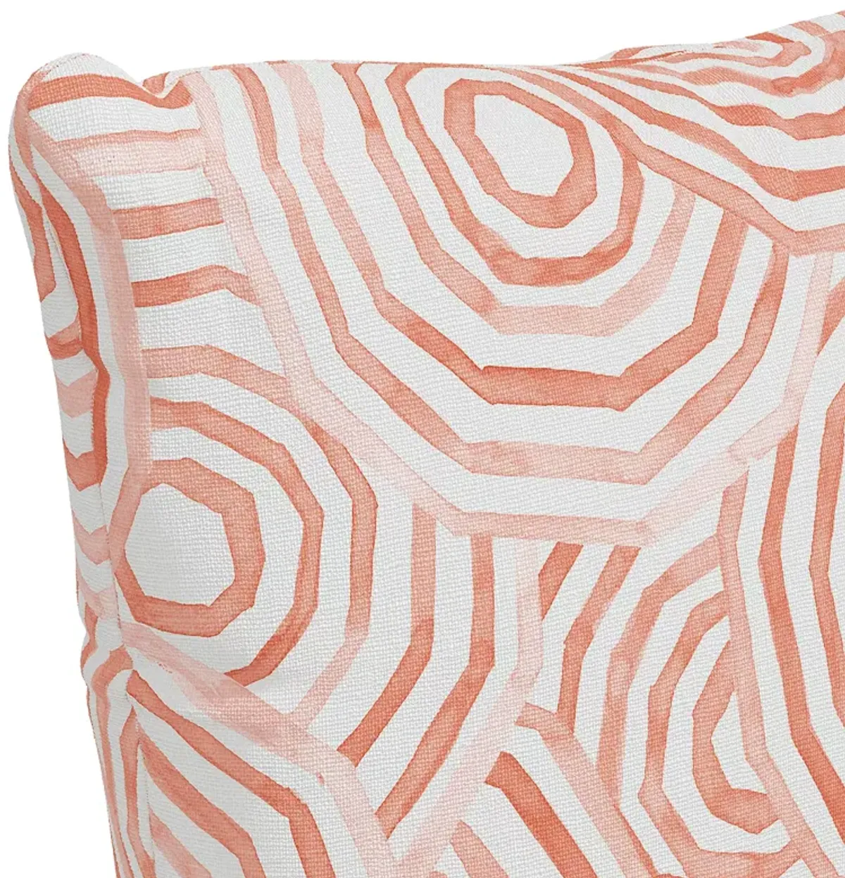 Cloth & Company The Umbrella Swirl Linen Decorative Pillow with Feather Insert, 22" x 22"