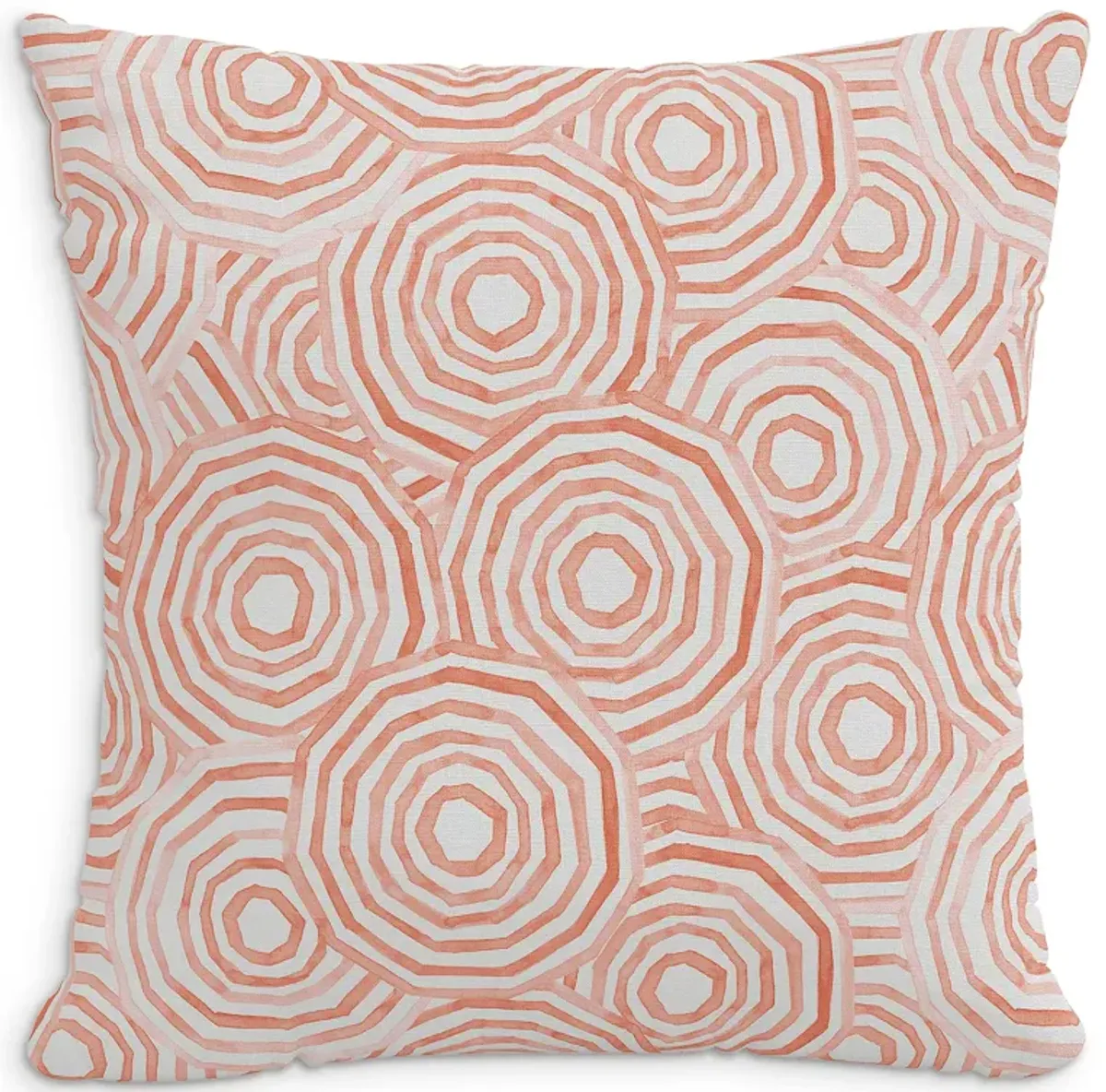 Cloth & Company The Umbrella Swirl Linen Decorative Pillow with Feather Insert, 22" x 22"