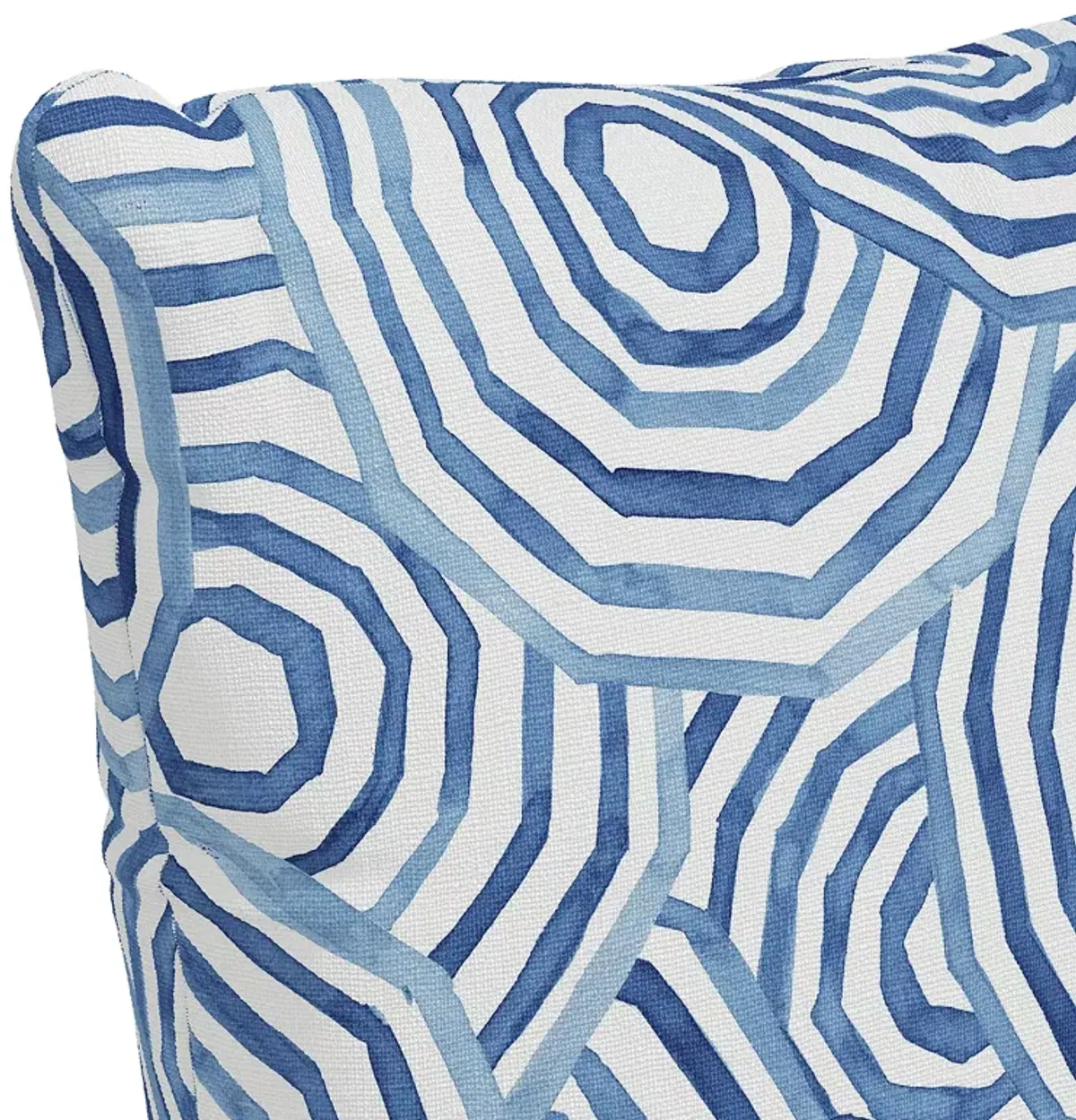 Cloth & Company The Umbrella Swirl Linen Decorative Pillow with Feather Insert, 20" x 20"