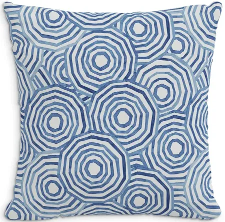 Cloth & Company The Umbrella Swirl Linen Decorative Pillow with Feather Insert, 20" x 20"
