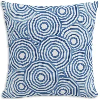 Cloth & Company The Umbrella Swirl Outdoor Pillow in Coral, 18" x 18"
