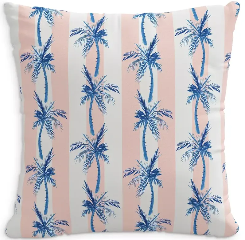 Cloth & Company The Cabana Stripe Palms Decorative Pillow, 20" x 20"