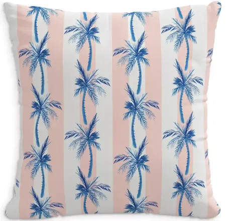 Cloth & Company The Cabana Stripe Palms Decorative Pillow, 22" x 22"