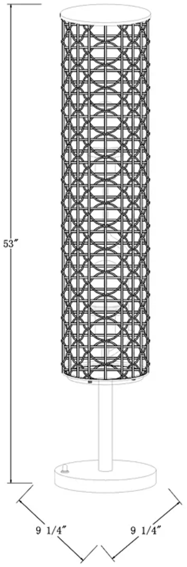 Surya Kitto Outdoor Floor Lamp