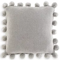 SURYA Pomtastic Decorative Pillow, 18" x 18"