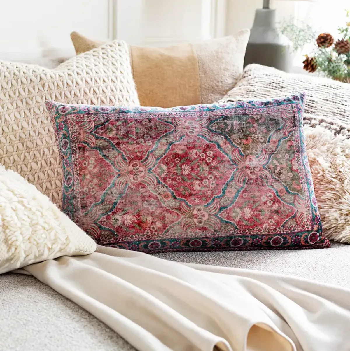 Surya Edgerton Decorative Pillow, 14" x 22"