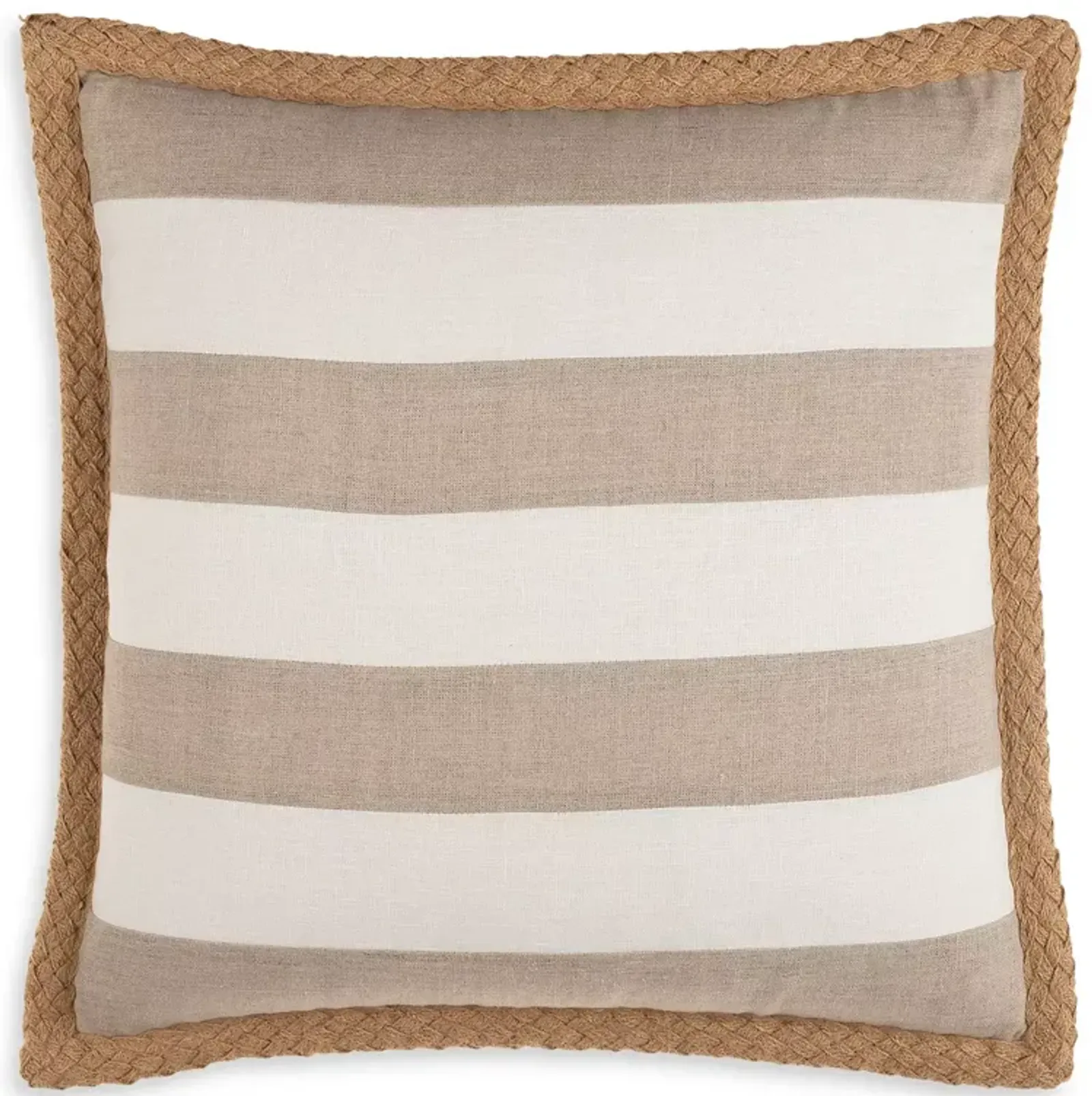 Surya Warrick Striped Linen Decorative Pillow, 20" x 20"