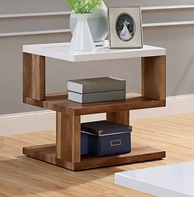 Sparrow & Wren Merganz 2 Shelf End Table