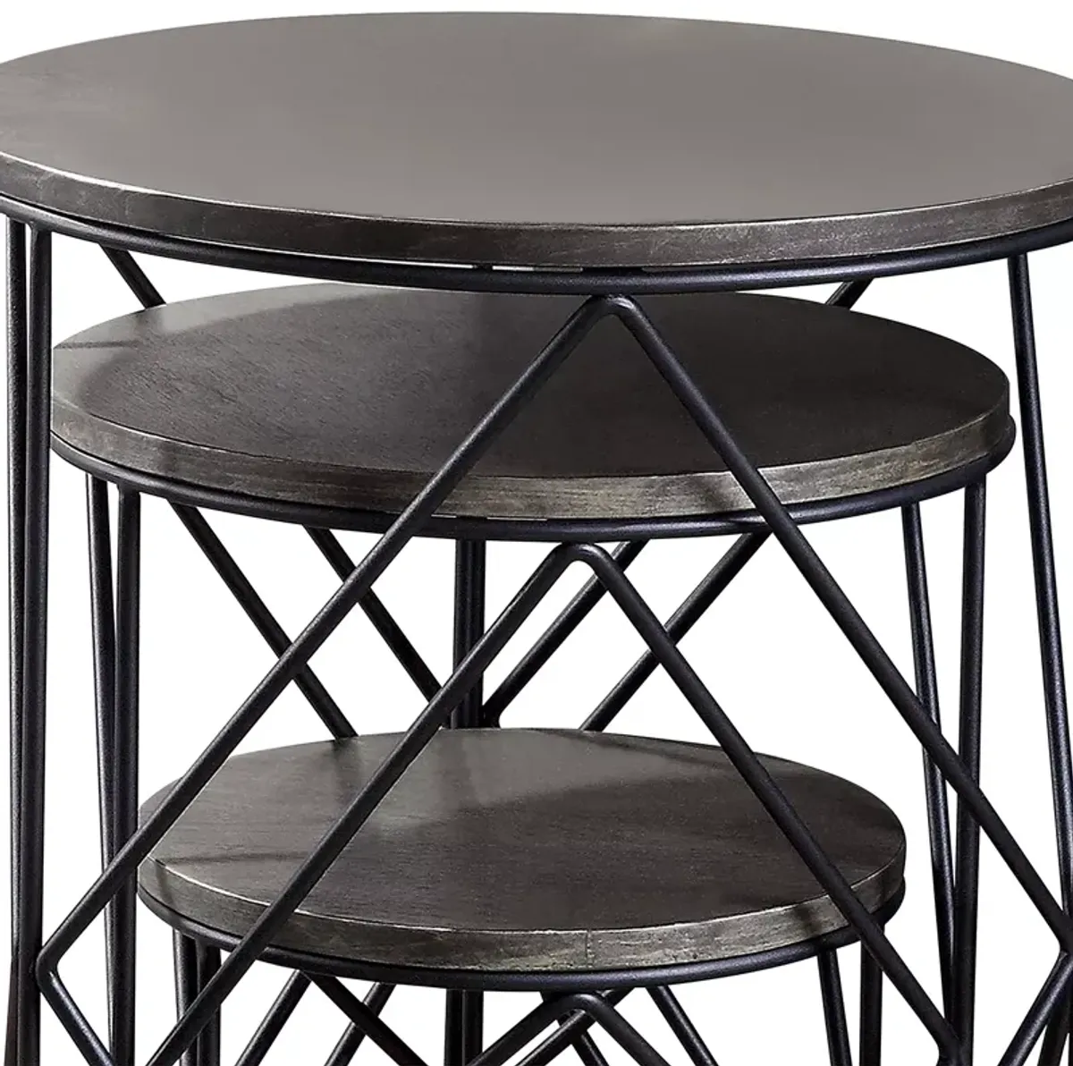 Furniture of America Bailer Nesting Tables, Set of 3