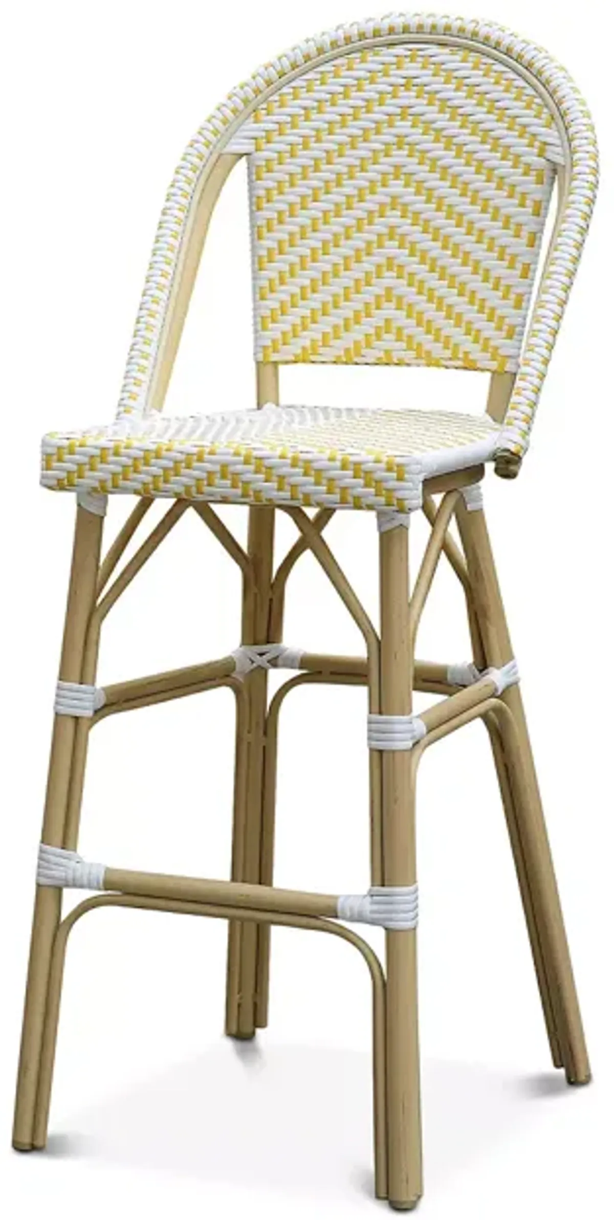 Sparrow & Wren Haley Wicker Patio Bar Chair, Set of 2