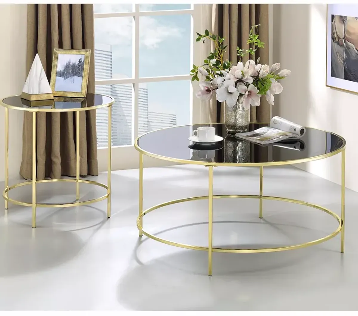 Furniture of America Tela Side Table