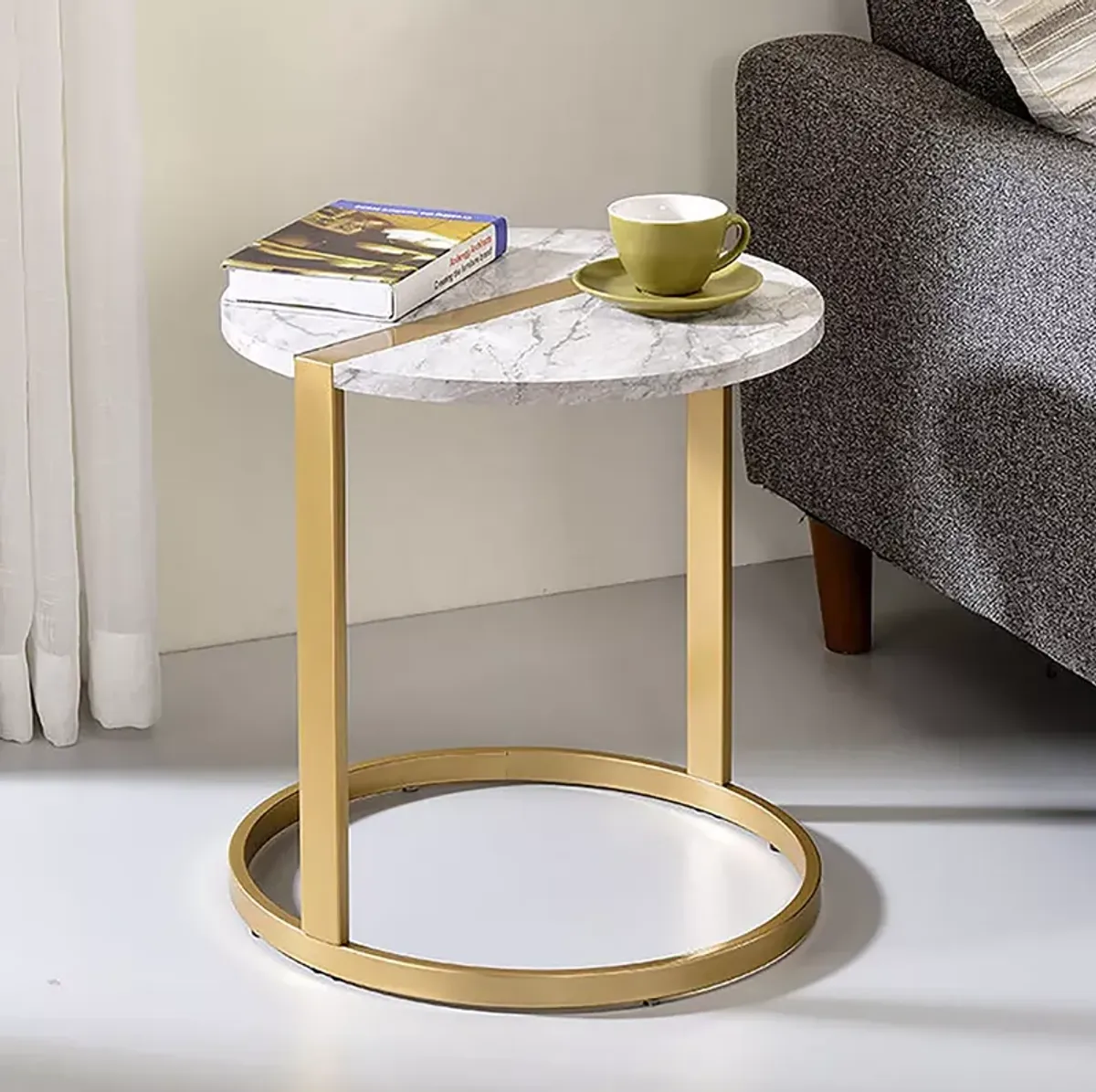 Furniture of America Crage Nesting Side Table