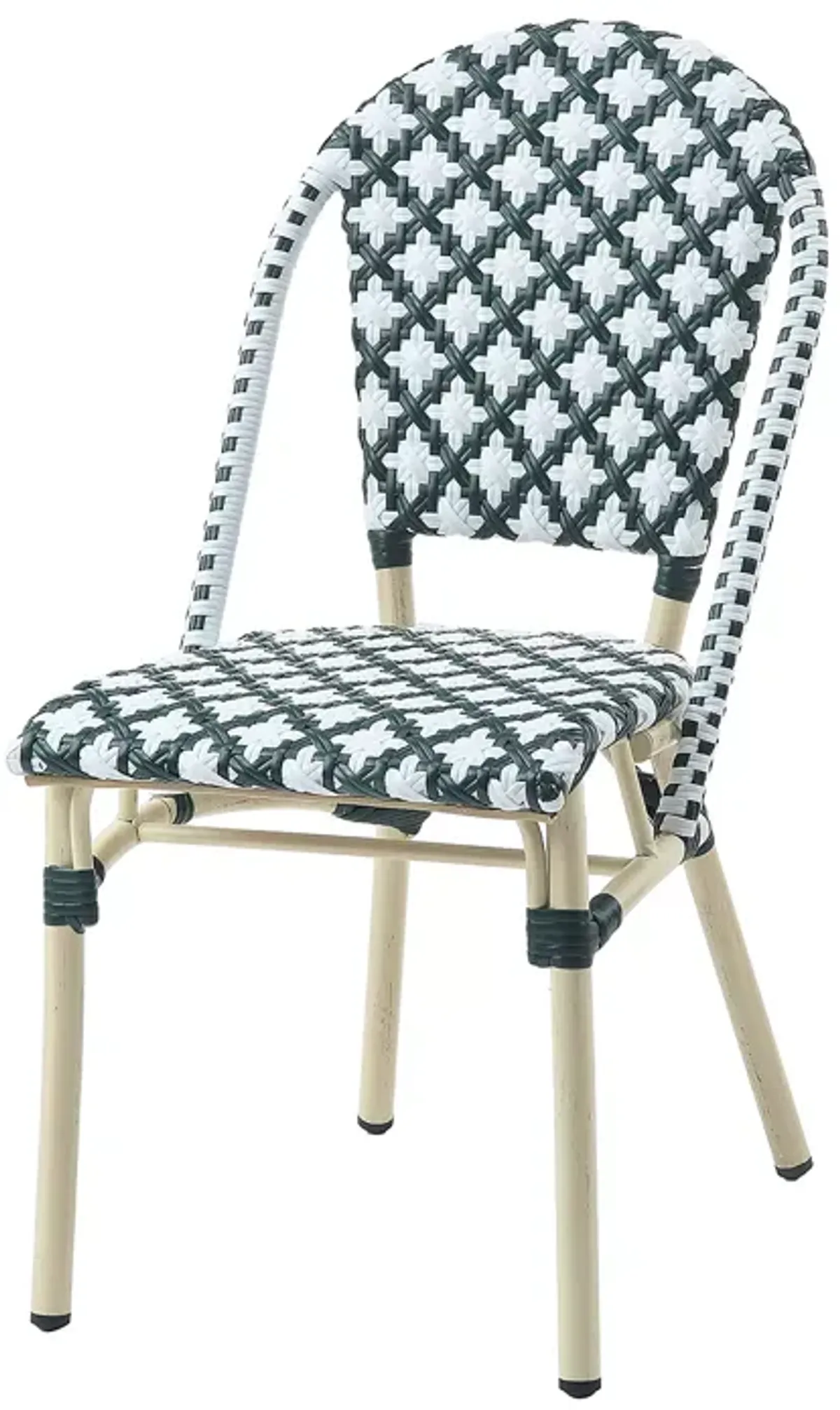 Furniture of America Quade Faux Rattan Outdoor Dining Chairs, Set of 2