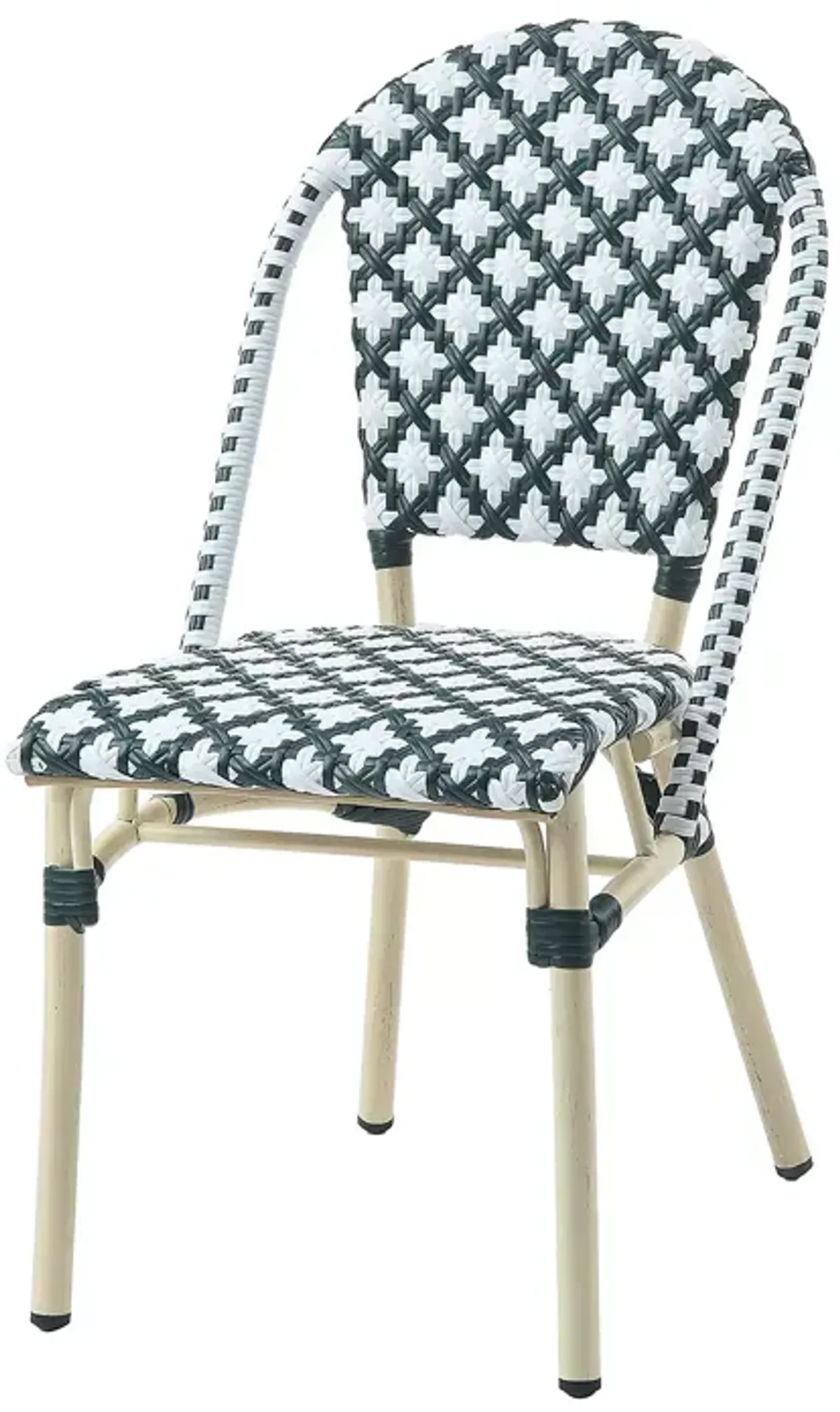 Furniture of America Quade Faux Rattan Outdoor Dining Chairs, Set of 2